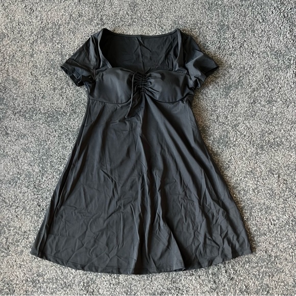 halara drawstring mini dress padded nwot - Picture 5 of 8